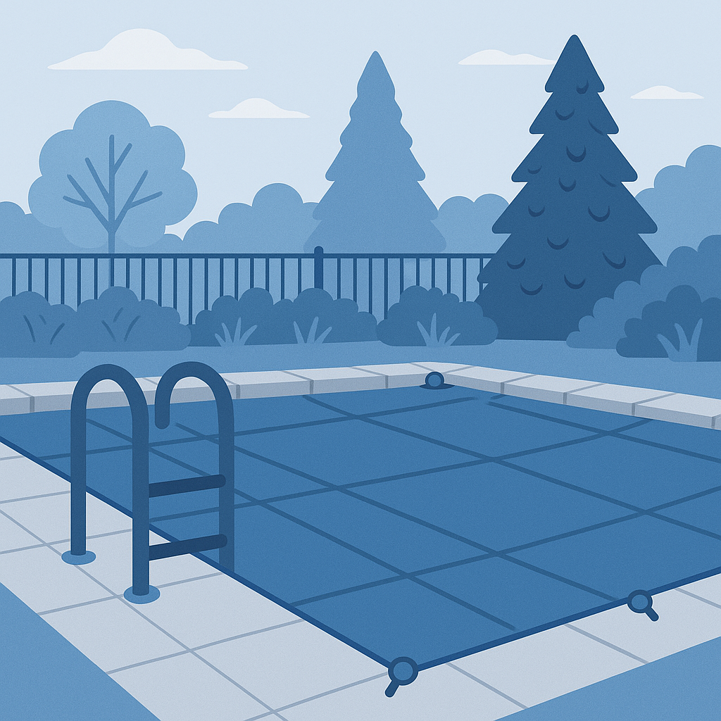 Pool Opening & Closing Illustration